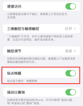 沿河苹果授权维修站分享iPhone轻点无法唤醒怎么办 