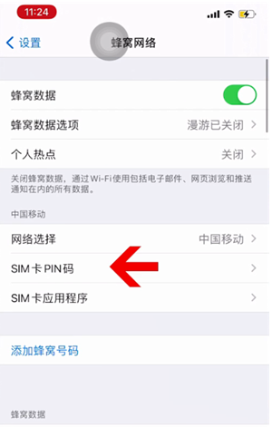 沿河苹果14维修网分享如何给iPhone14的SIM卡设置密码 